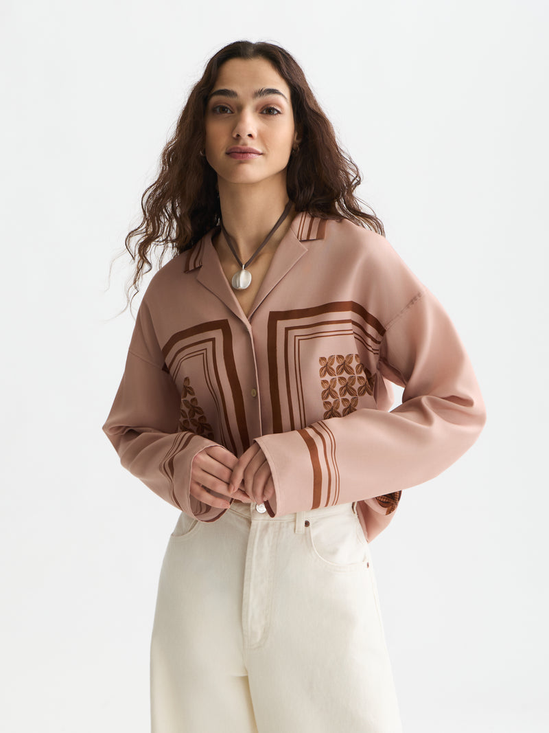 Blouses lange mouw roze Scotch & Soda