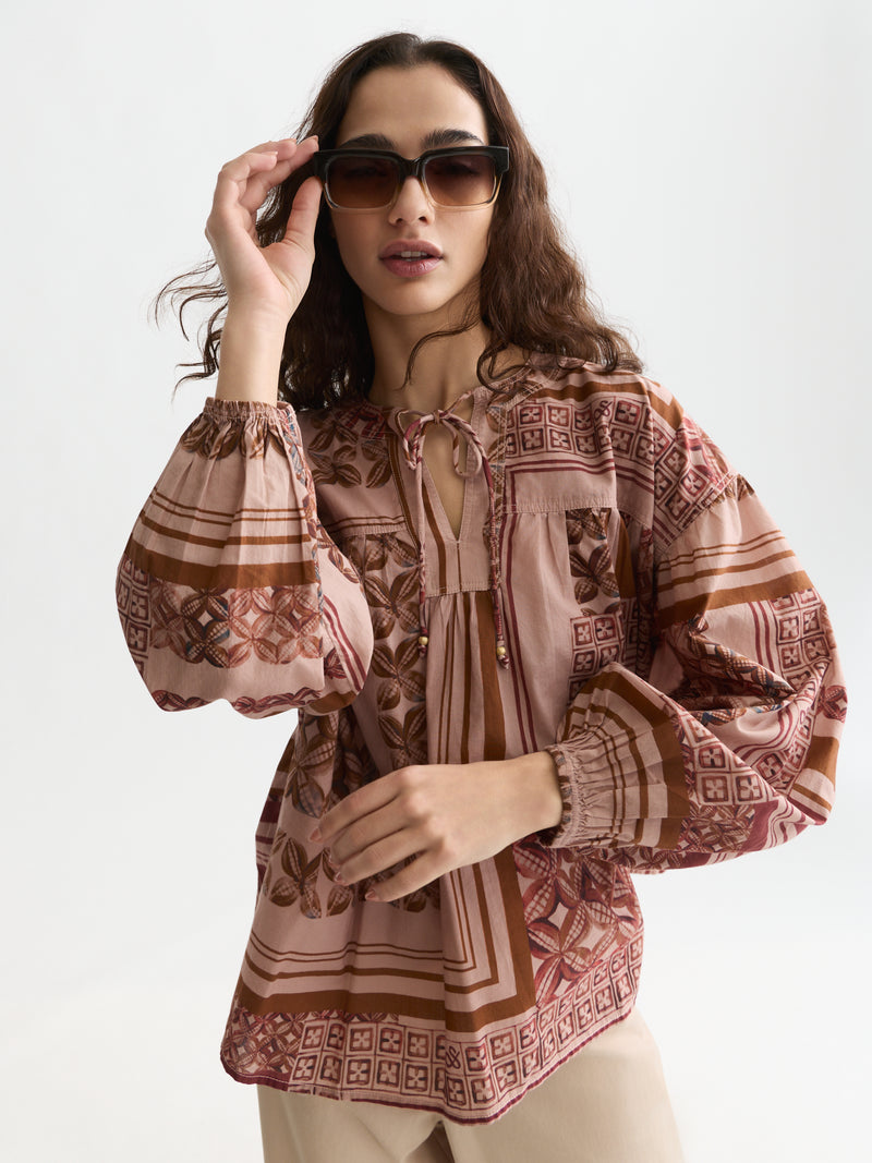 Blouses lange mouw roze Scotch & Soda