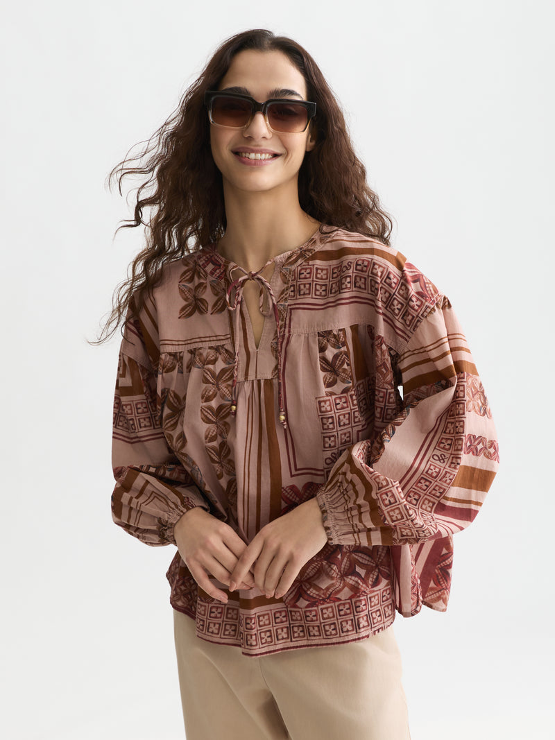 Blouses lange mouw roze Scotch & Soda