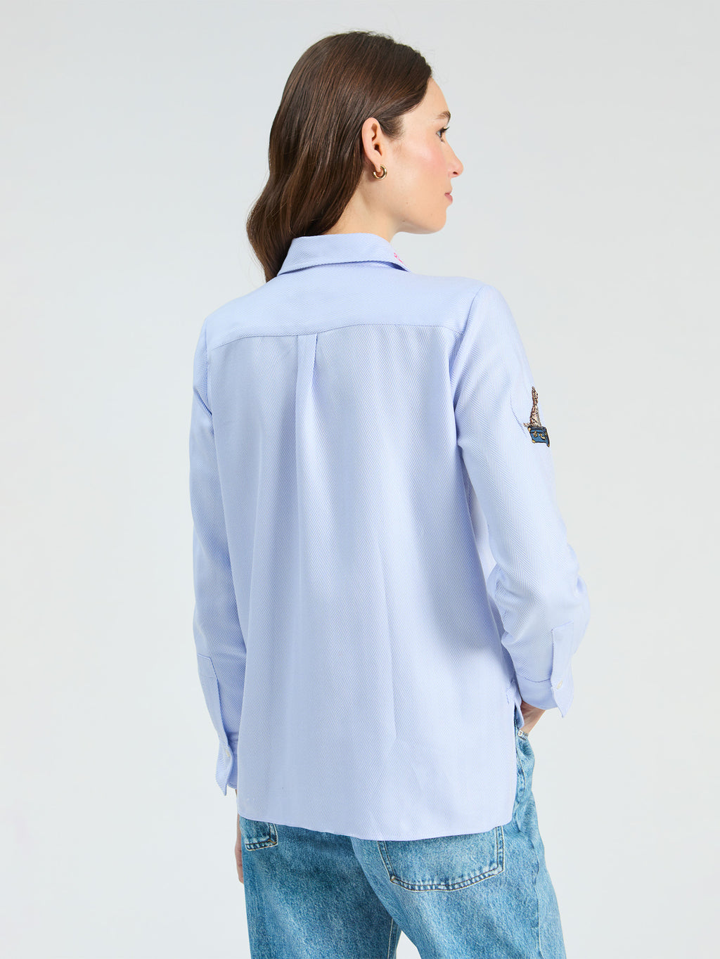 Blouses lange mouw blauw Vilagallo