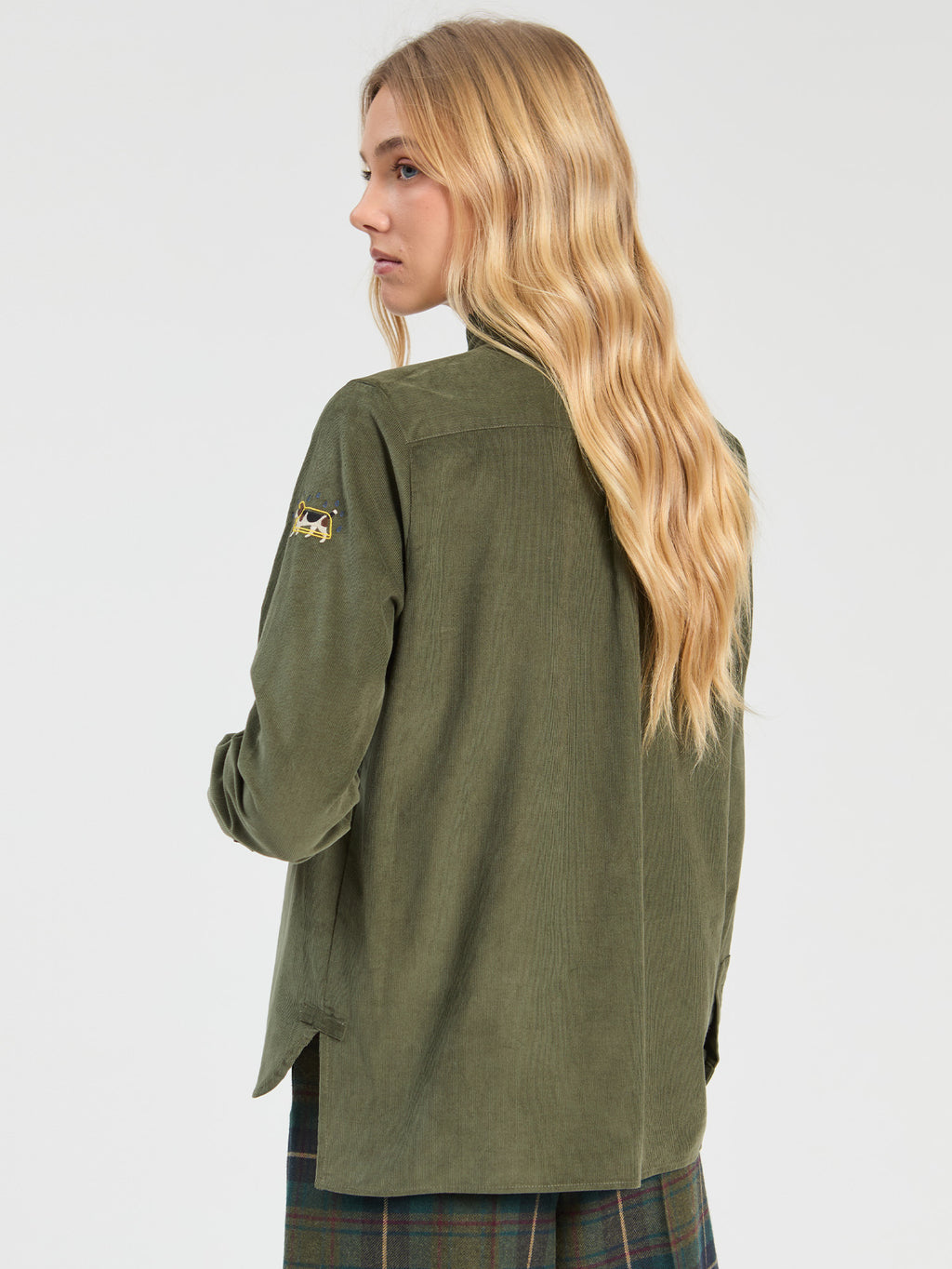 Blouses lange mouw groen Vilagallo