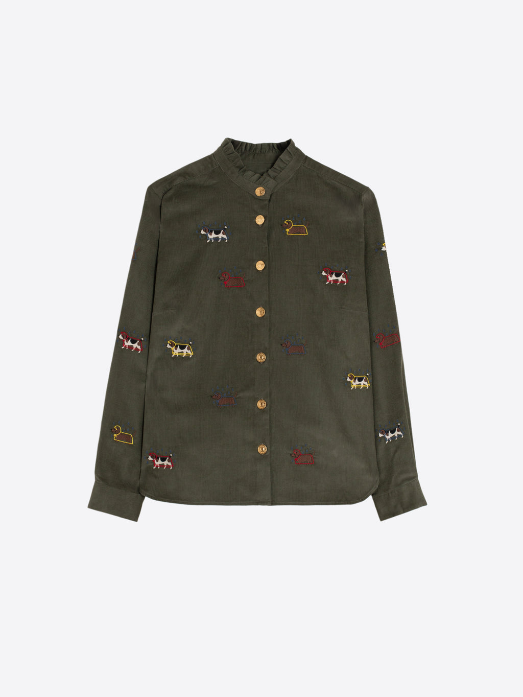 Blouses lange mouw groen Vilagallo