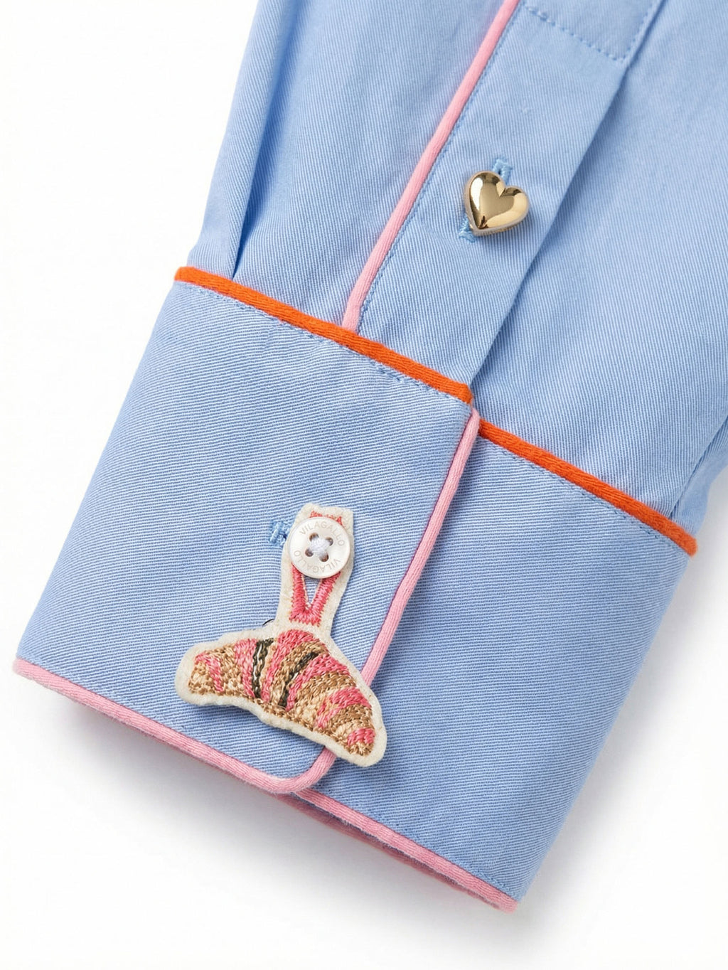 Blouses lange mouw blauw Vilagallo