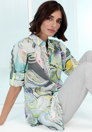 Blouses lange mouw groen Bianca