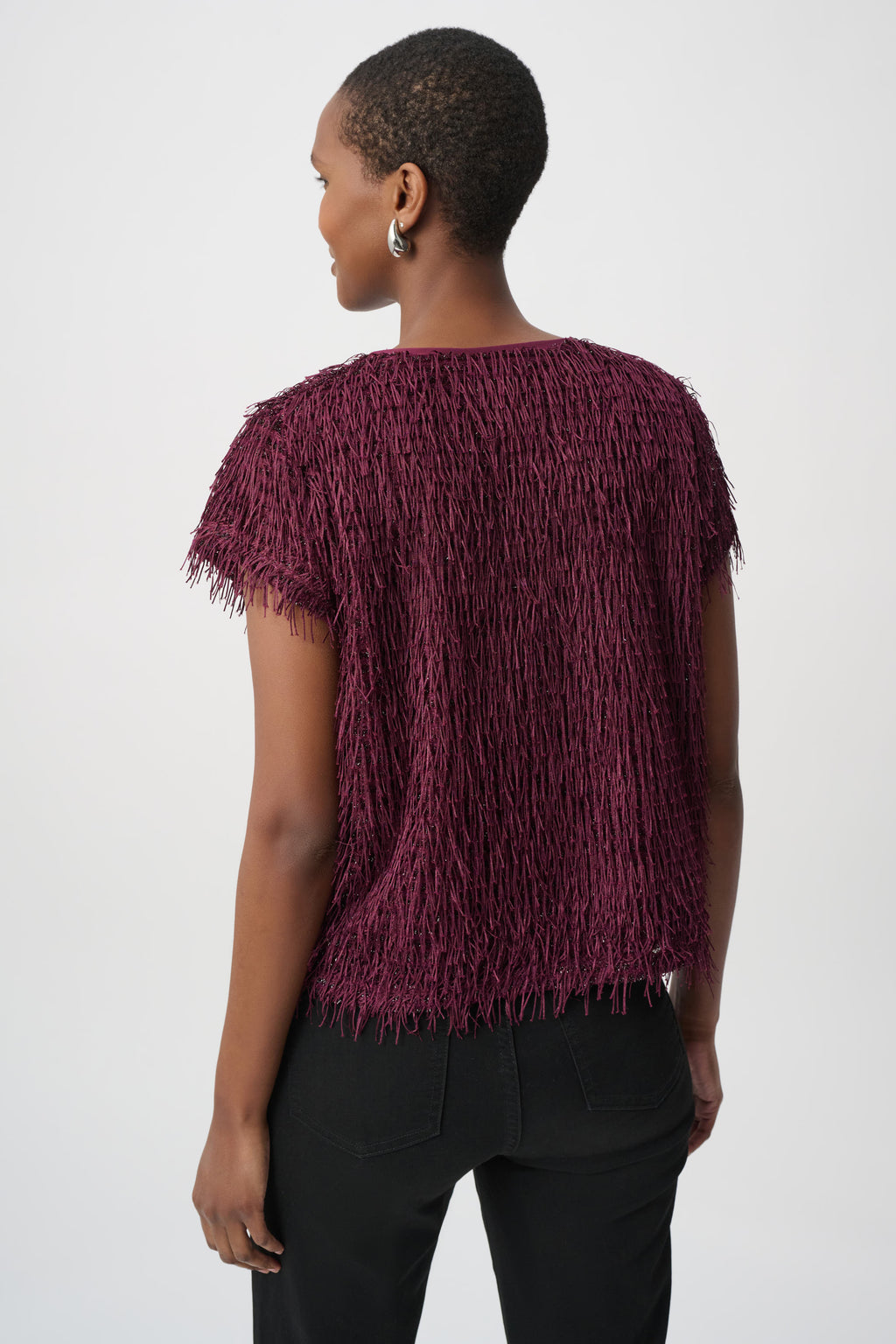Blouses korte mouw bordeaux Joseph Ribkoff