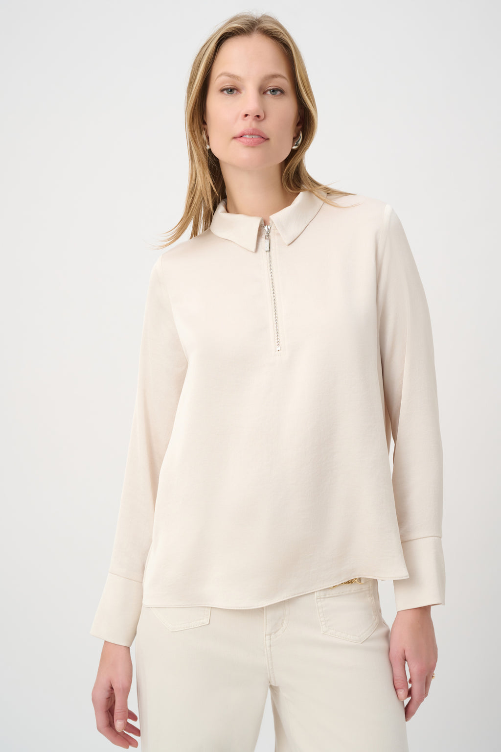 Blouses lange mouw beige Joseph Ribkoff