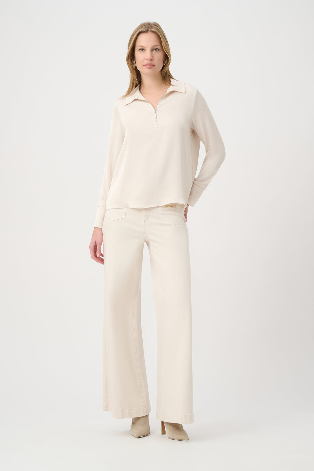 Blouses lange mouw beige Joseph Ribkoff