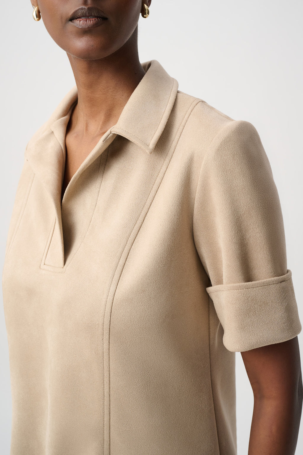 Jurken lange mouw beige Joseph Ribkoff