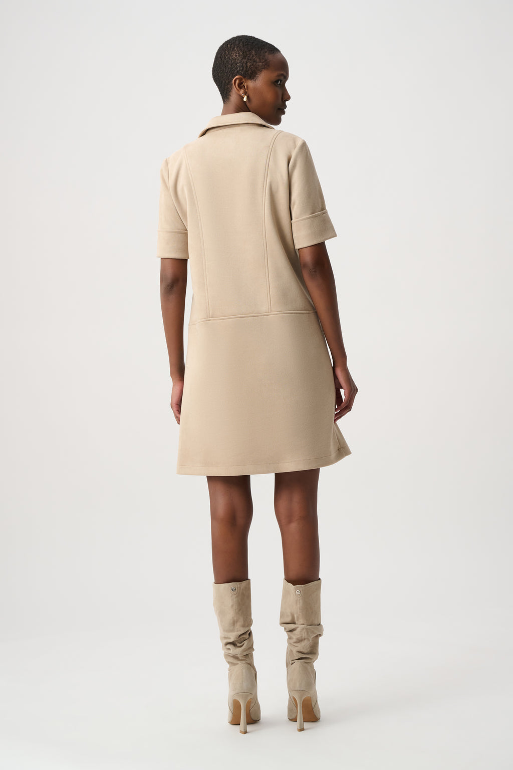 Jurken lange mouw beige Joseph Ribkoff