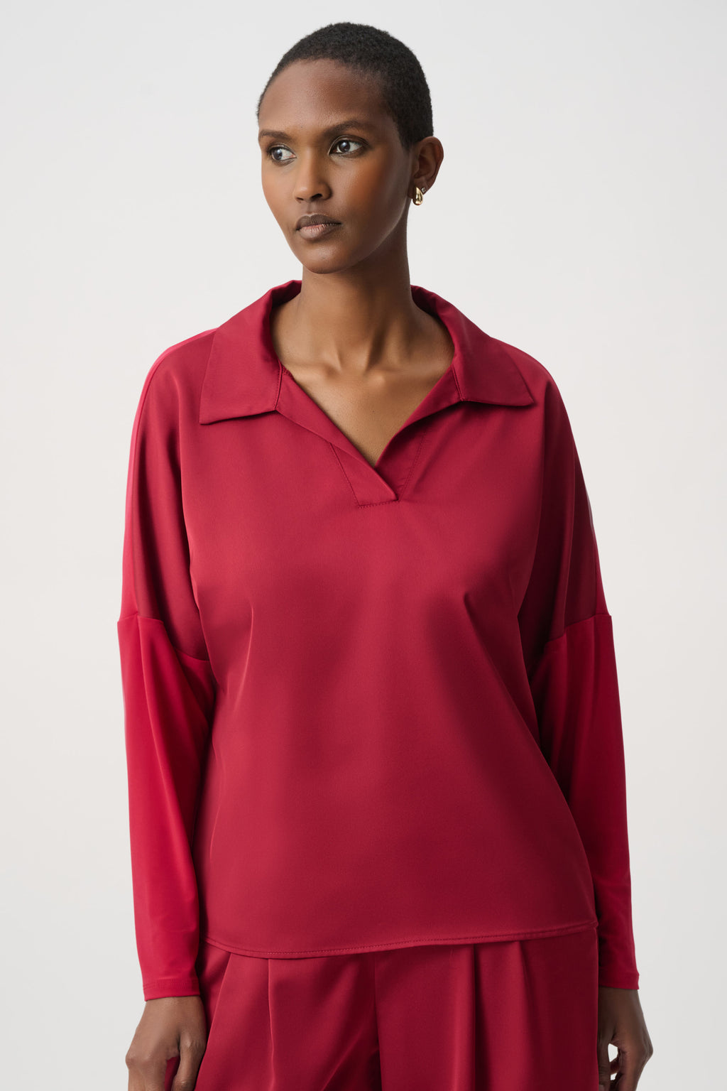 Blouses korte mouw rood Joseph Ribkoff