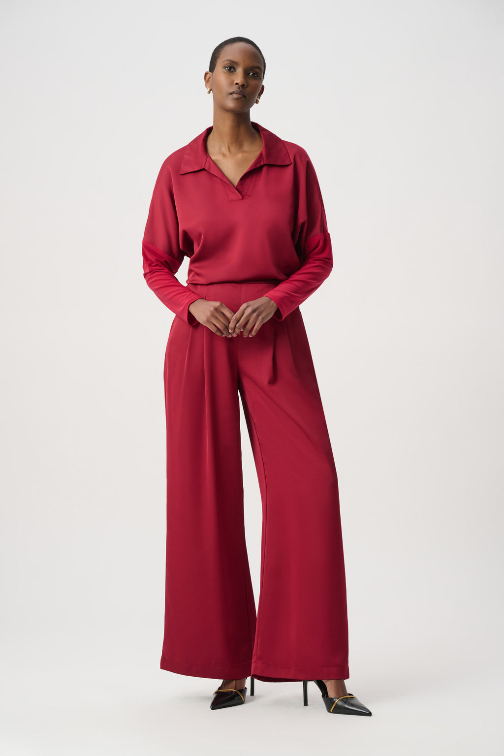 Blouses korte mouw rood Joseph Ribkoff