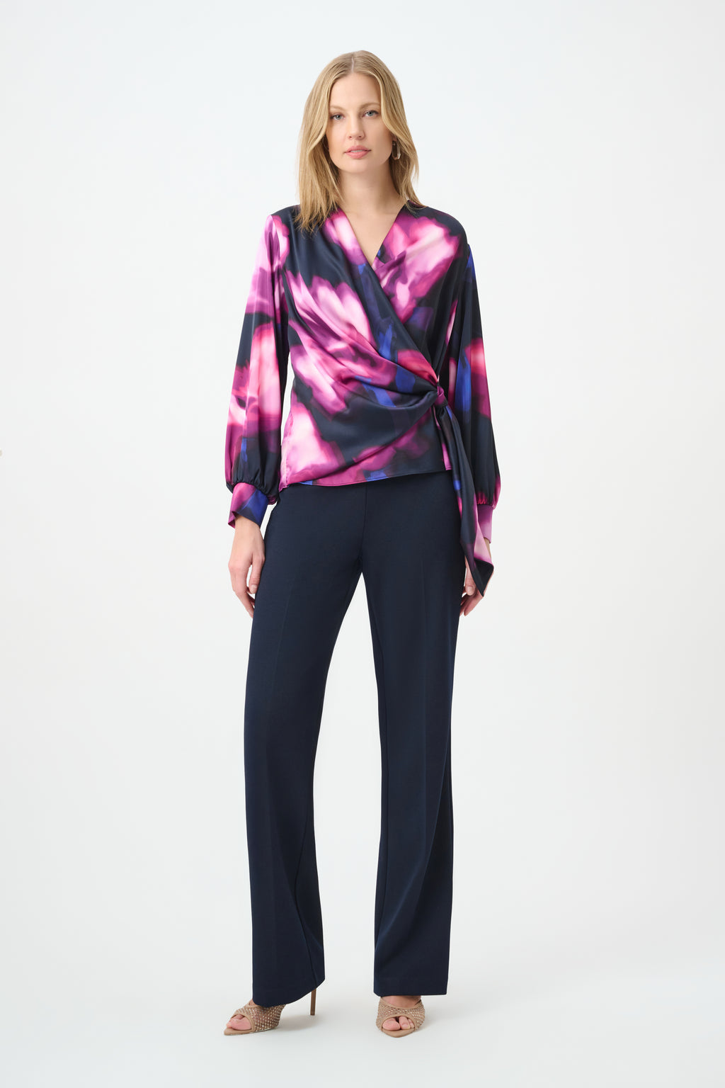 Blouses lange mouw blauw Joseph Ribkoff