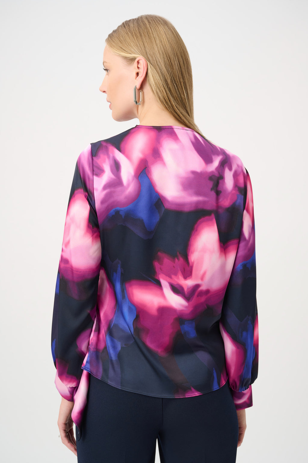 Blouses lange mouw blauw Joseph Ribkoff