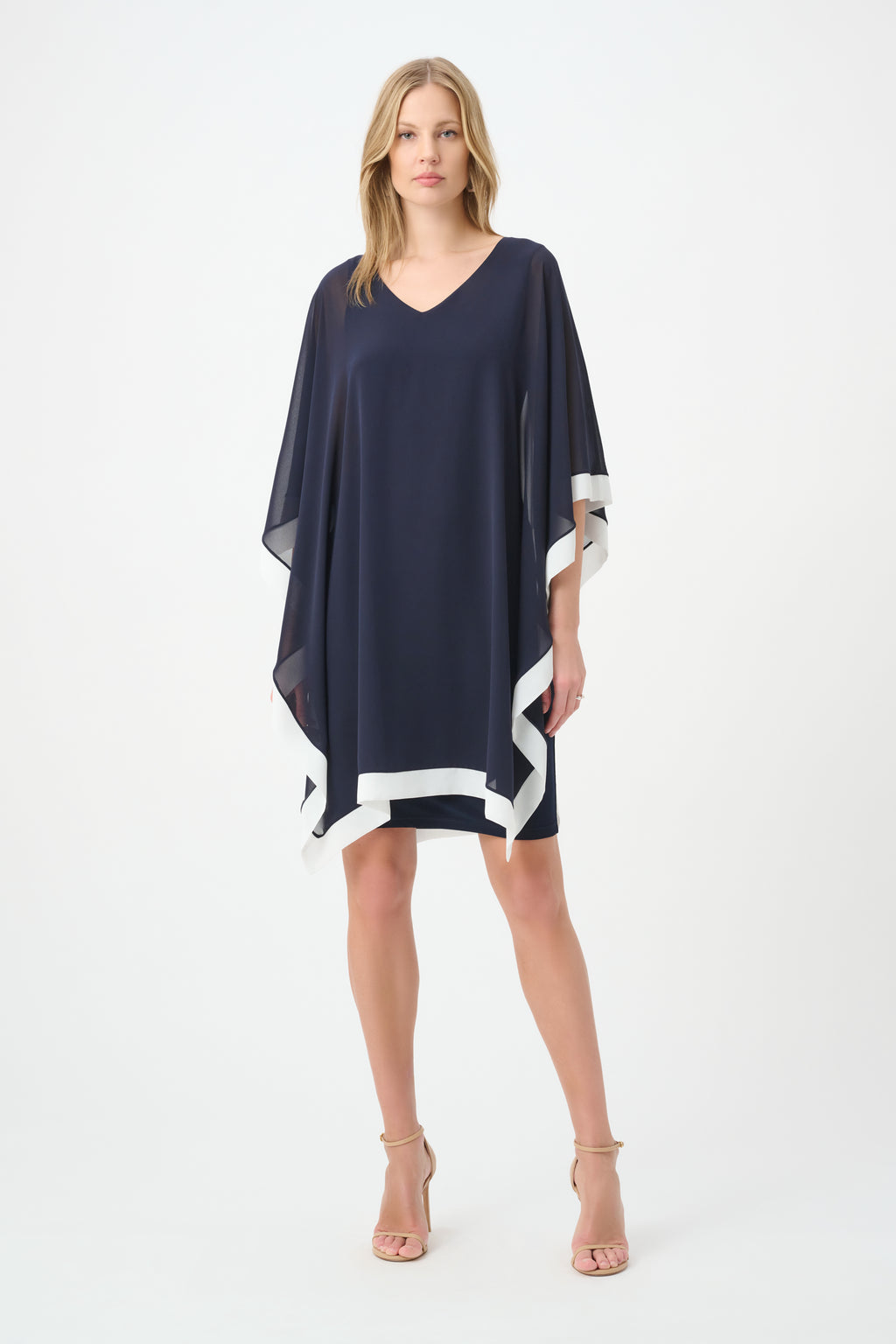 Jurken lange mouw navy Joseph Ribkoff