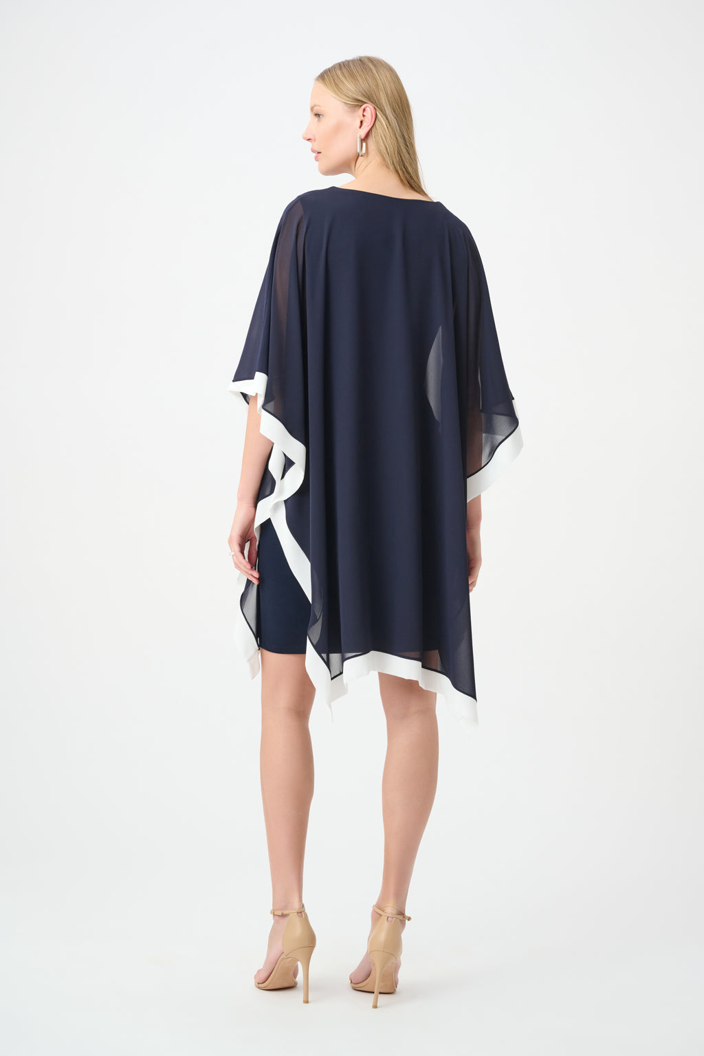 Jurken lange mouw navy Joseph Ribkoff