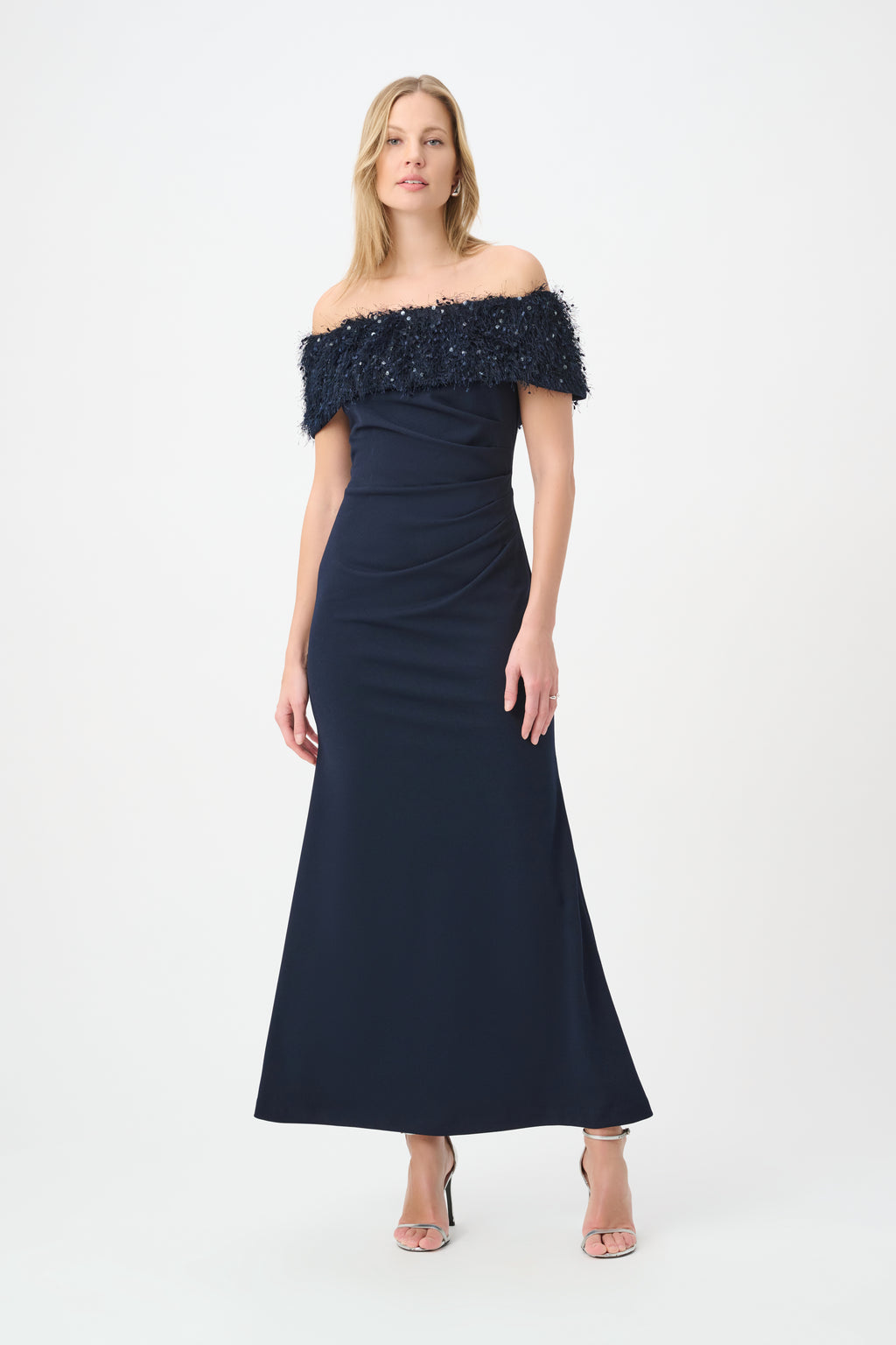 Jurken korte mouw navy Joseph Ribkoff