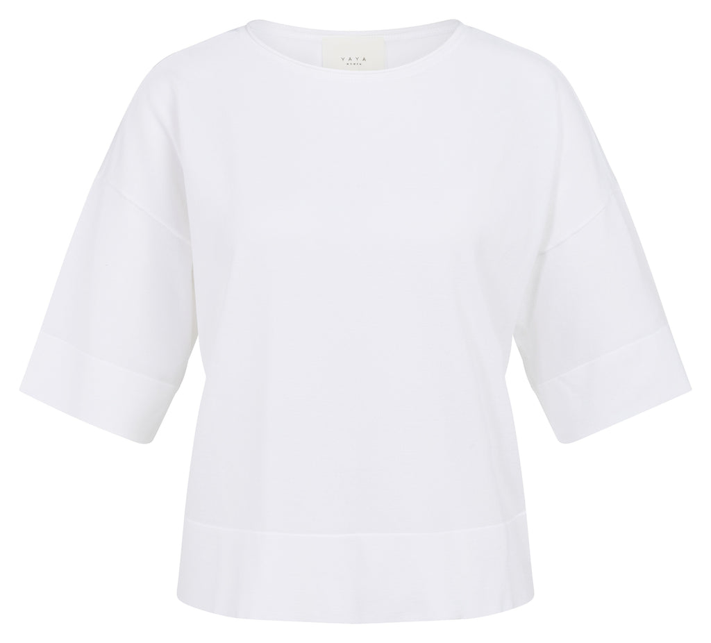 T-shirts korte mouw wit YAYA