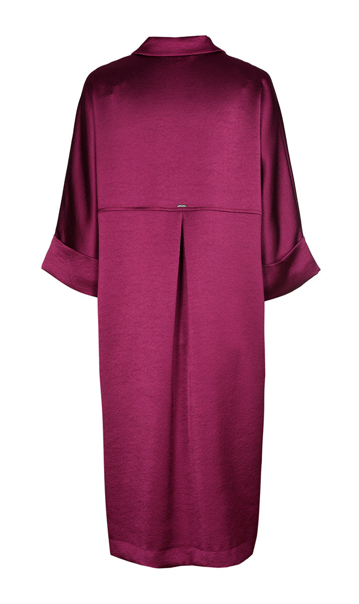 Jurken korte mouw bordeaux Xandres