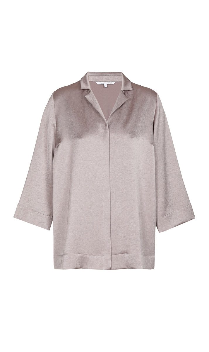 Blouses korte mouw beige Xandres Gold