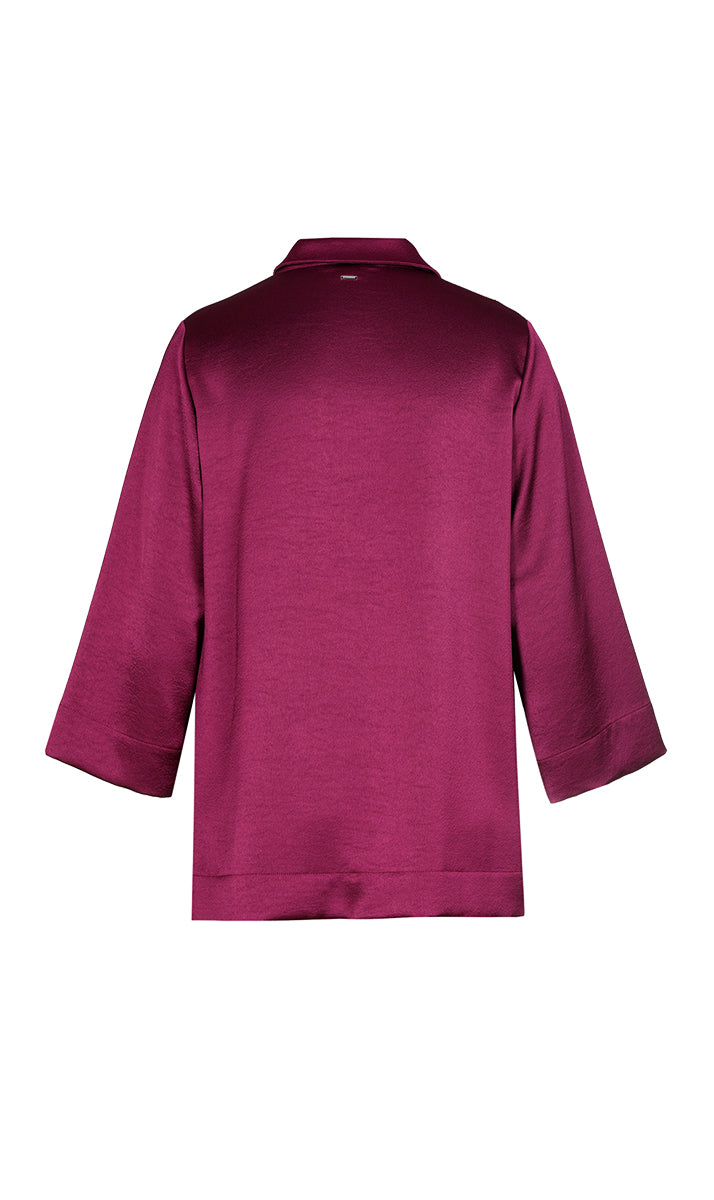 Blouses korte mouw bordeaux Xandres Gold