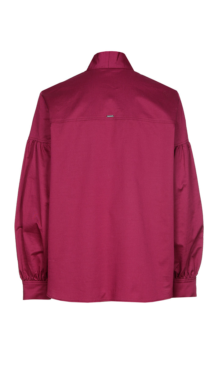 Blouses korte mouw bordeaux Xandres
