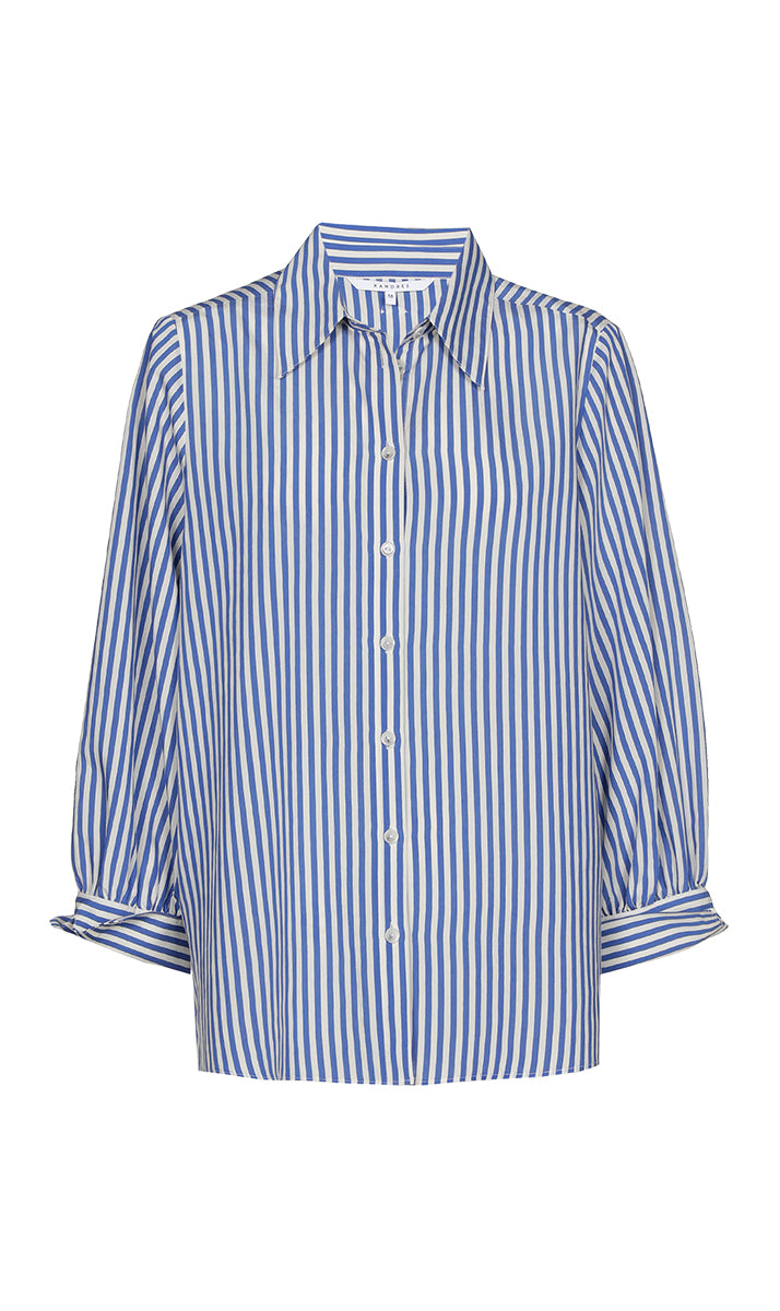 Blouses korte mouw blauw Xandres