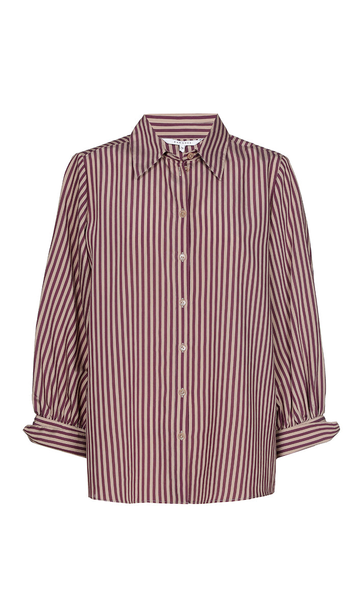 Blouses korte mouw bordeaux Xandres