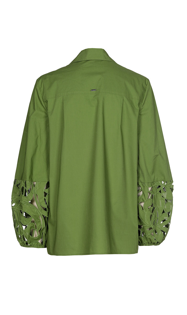 Blouses korte mouw groen Xandres