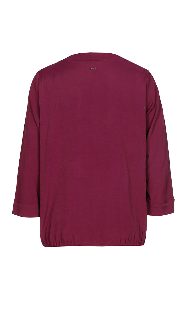 Blouses korte mouw bordeaux Xandres Gold