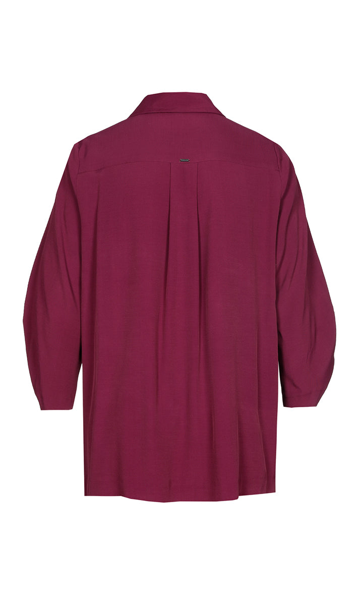 Blouses korte mouw bordeaux Xandres Gold