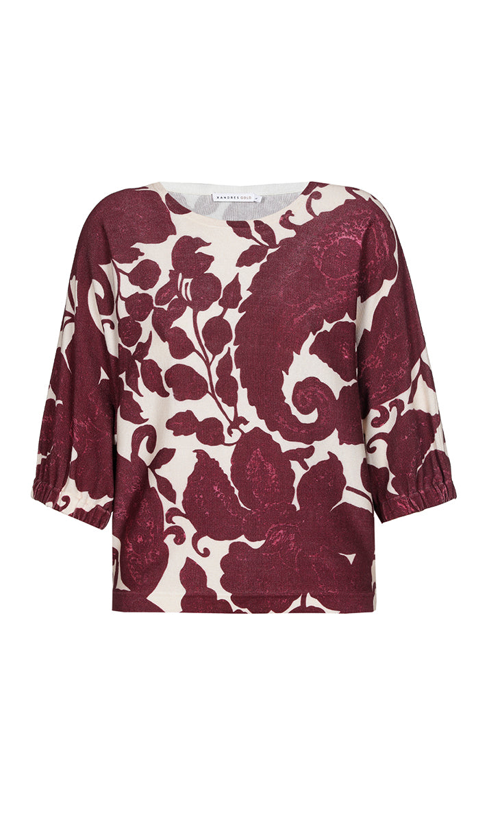 Pulls bordeaux Xandres Gold