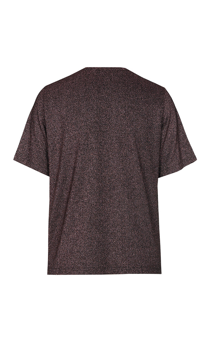 T-shirts korte mouw bordeaux Xandres Gold