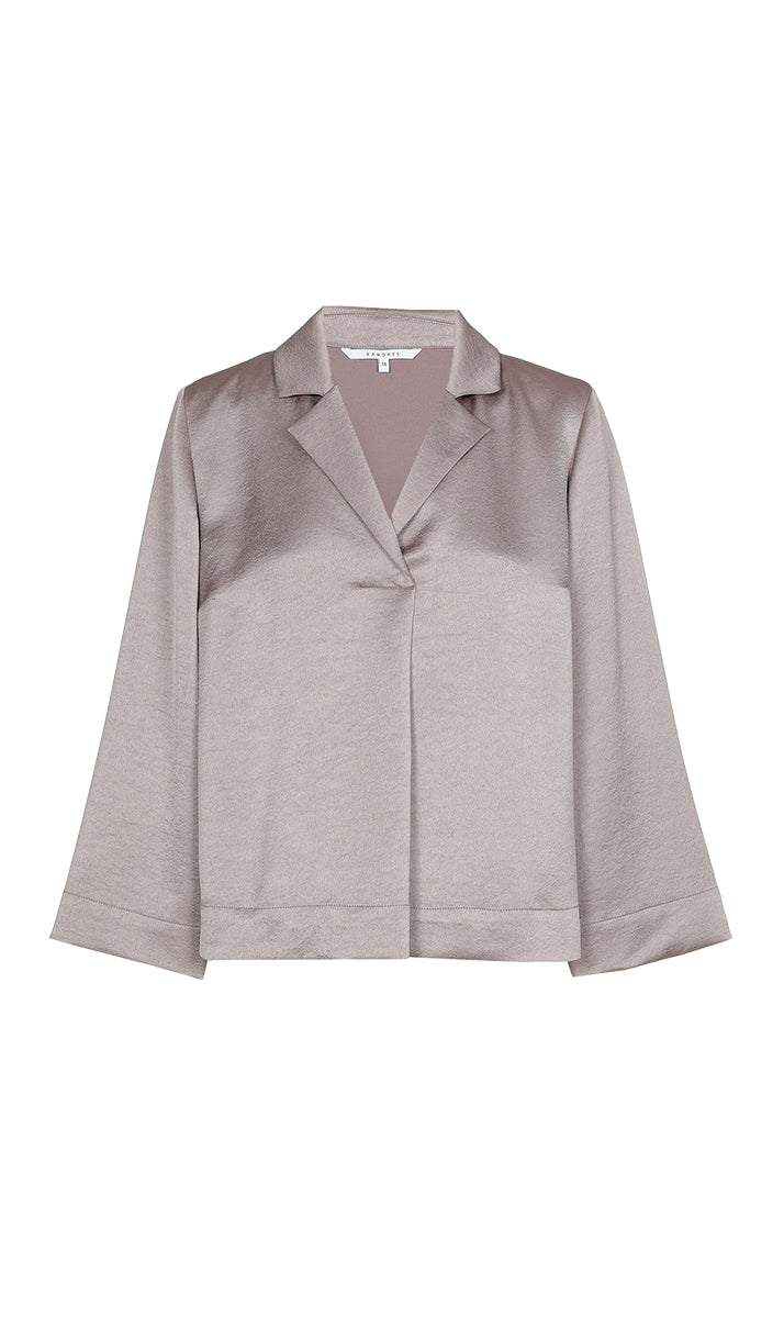 Blouses korte mouw beige Xandres