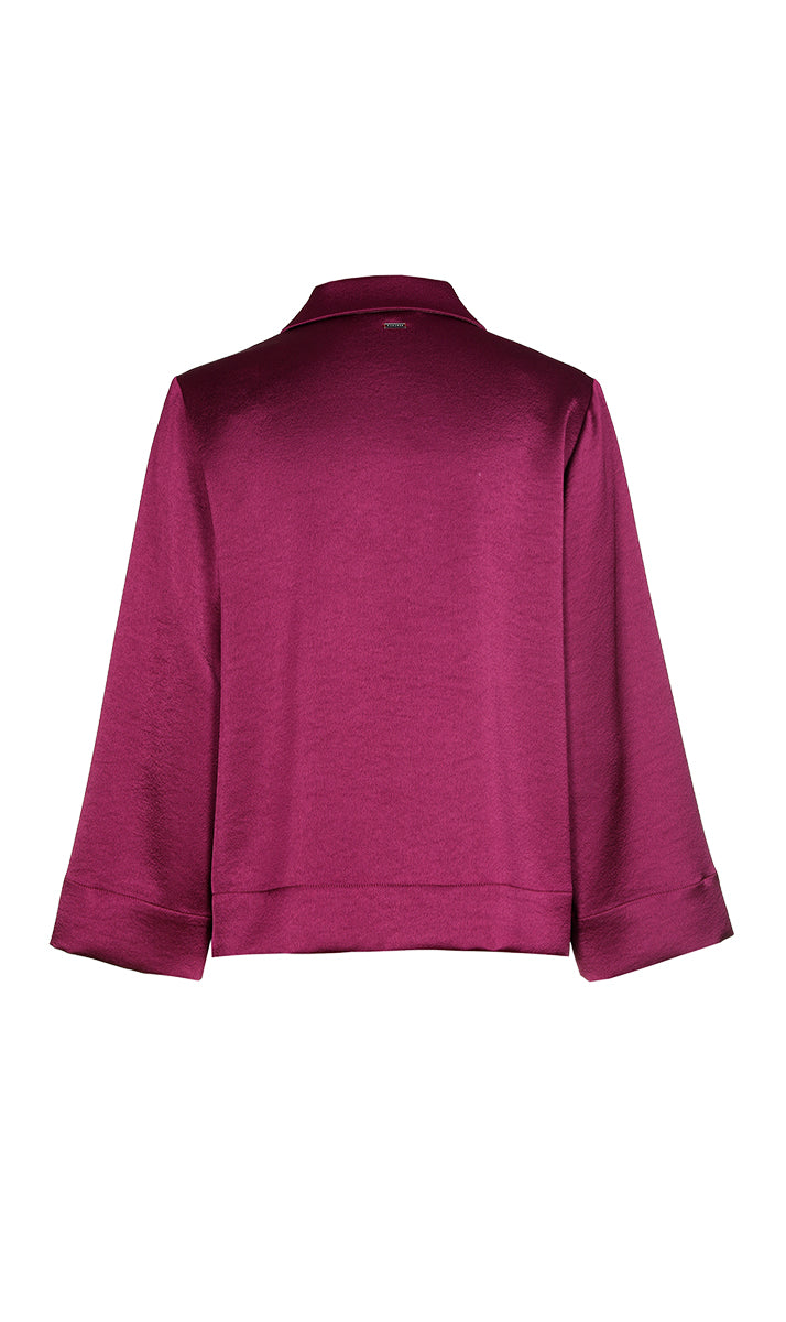 Blouses korte mouw bordeaux Xandres
