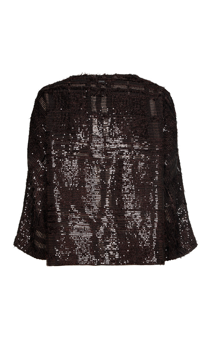 Blouses korte mouw bruin Xandres