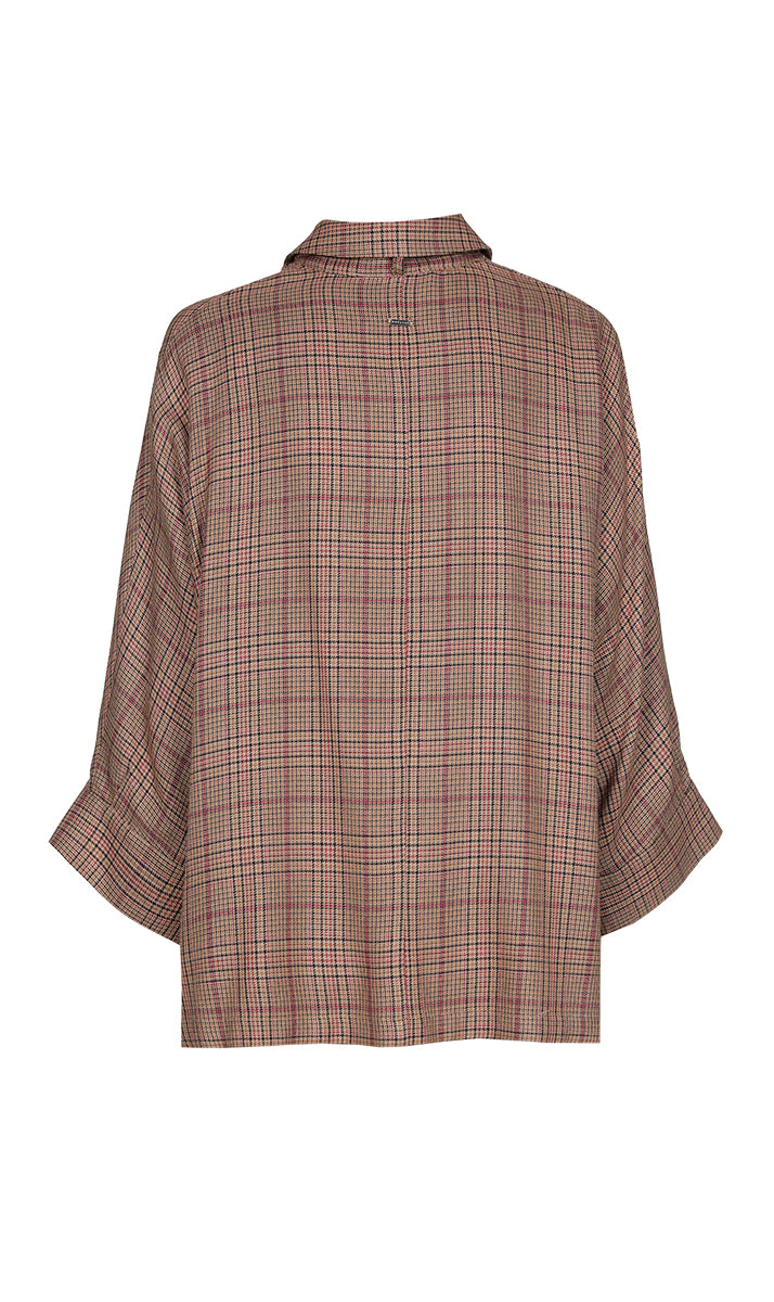 Blouses korte mouw bruin Xandres