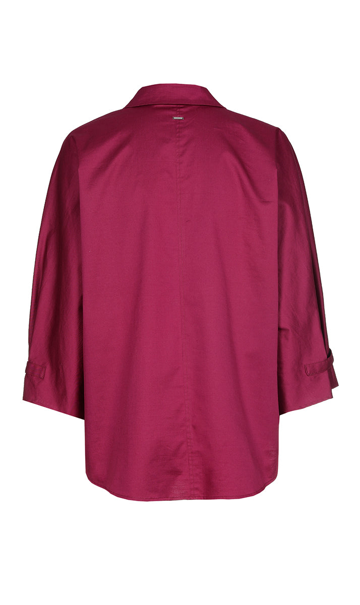 Blouses korte mouw bordeaux Xandres