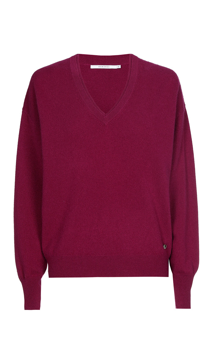 Pulls bordeaux Xandres