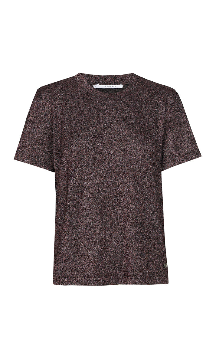 T-shirts korte mouw bordeaux Xandres