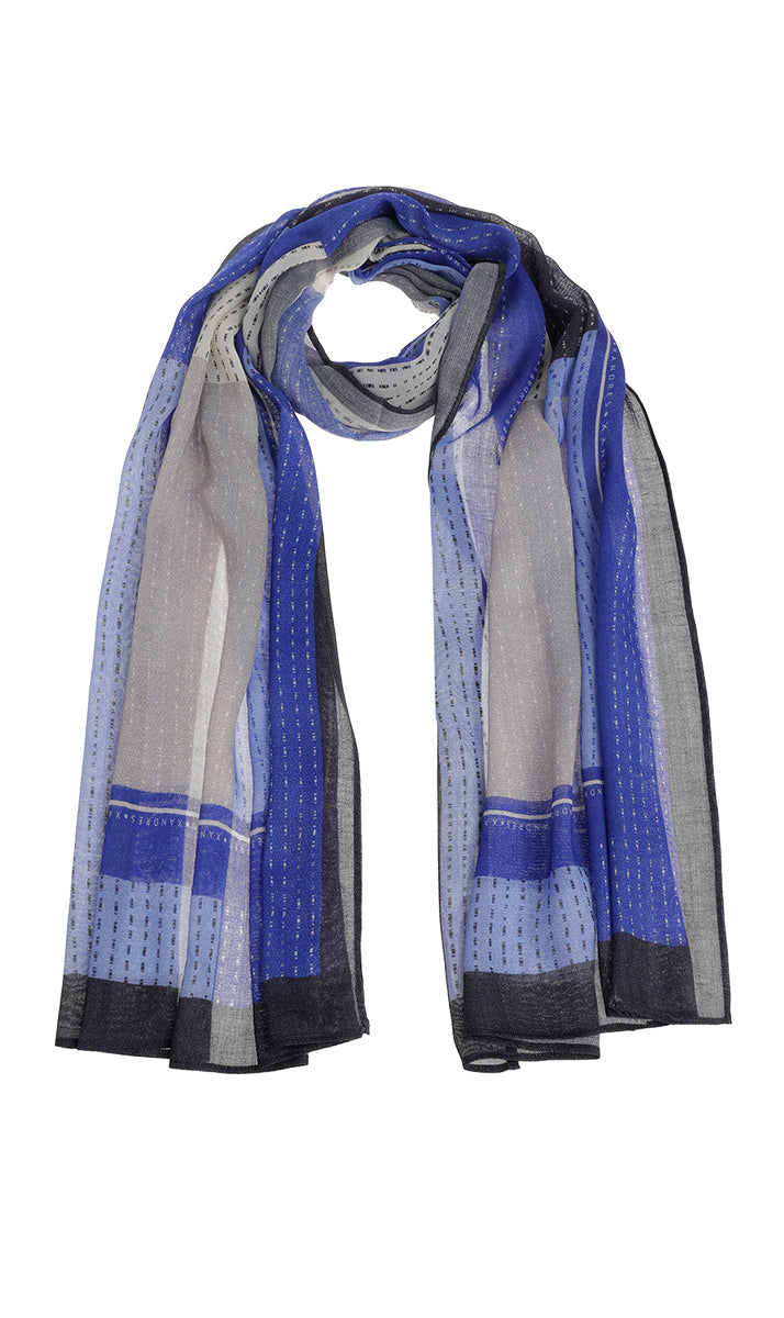 Sjaals blauw Xandres