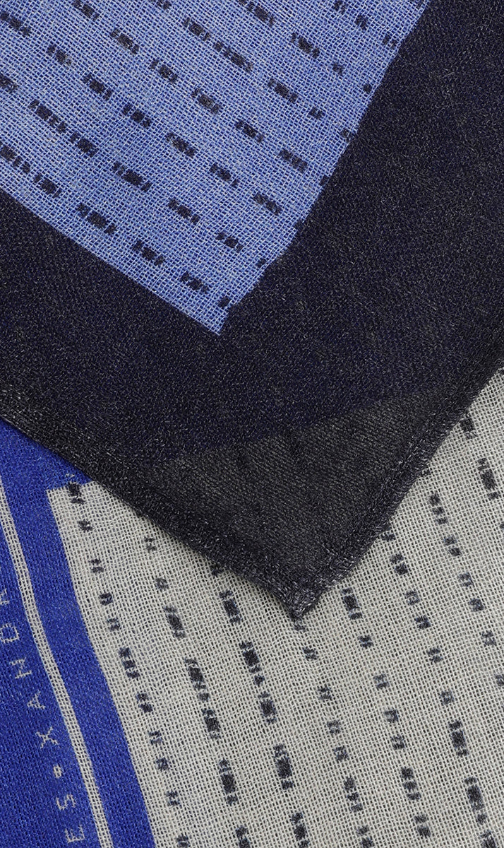 Sjaals blauw Xandres