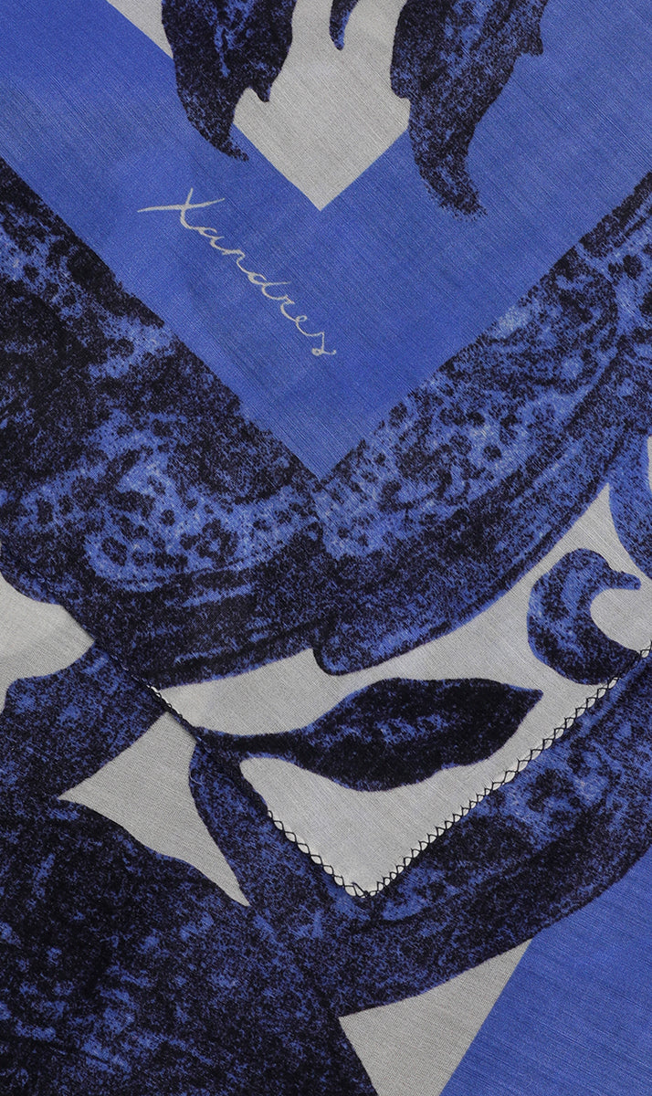 Sjaals blauw Xandres