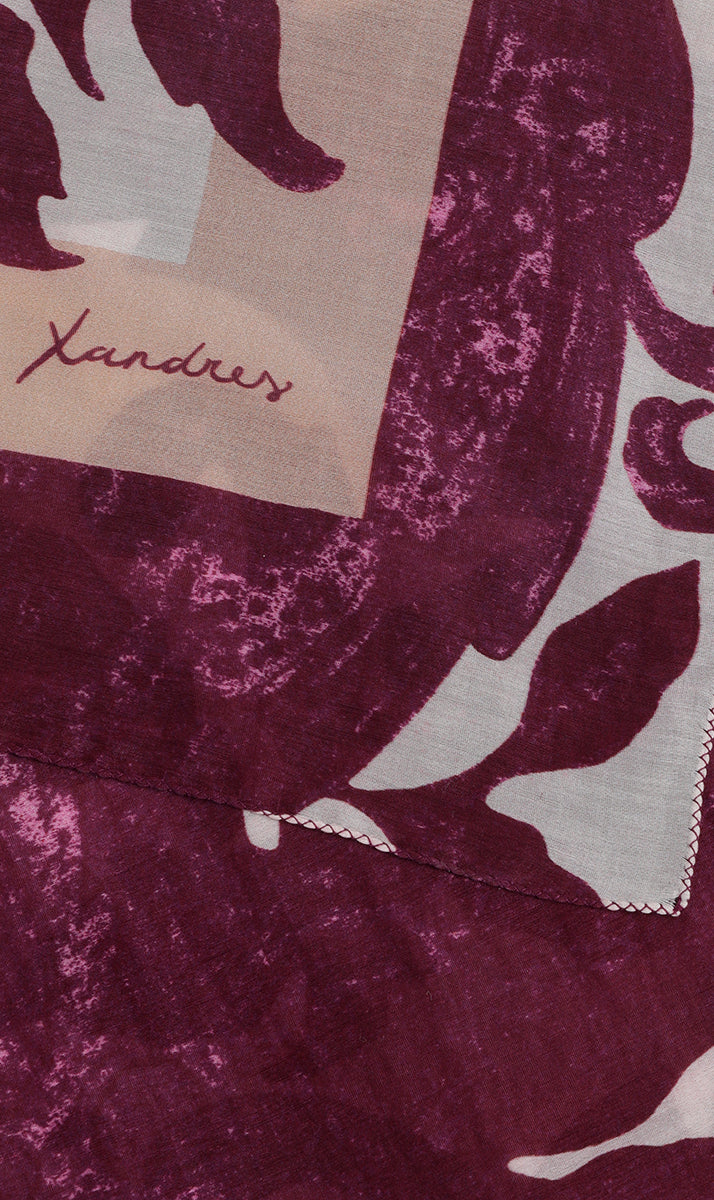 Sjaals bordeaux Xandres