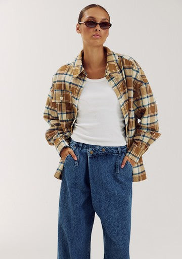Blouses lange mouw beige Harper & Yve