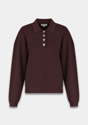Blouses lange mouw bruin Harper & Yve