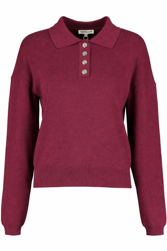 Blouses lange mouw bordeaux Harper & Yve