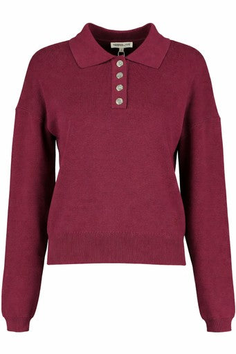 Blouses lange mouw bordeaux Harper & Yve