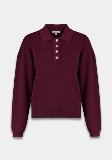 Blouses lange mouw bordeaux Harper & Yve