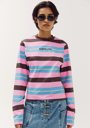 T-shirts lange mouw roze Harper & Yve