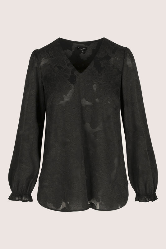 Blouses lange mouw zwart Mayerline